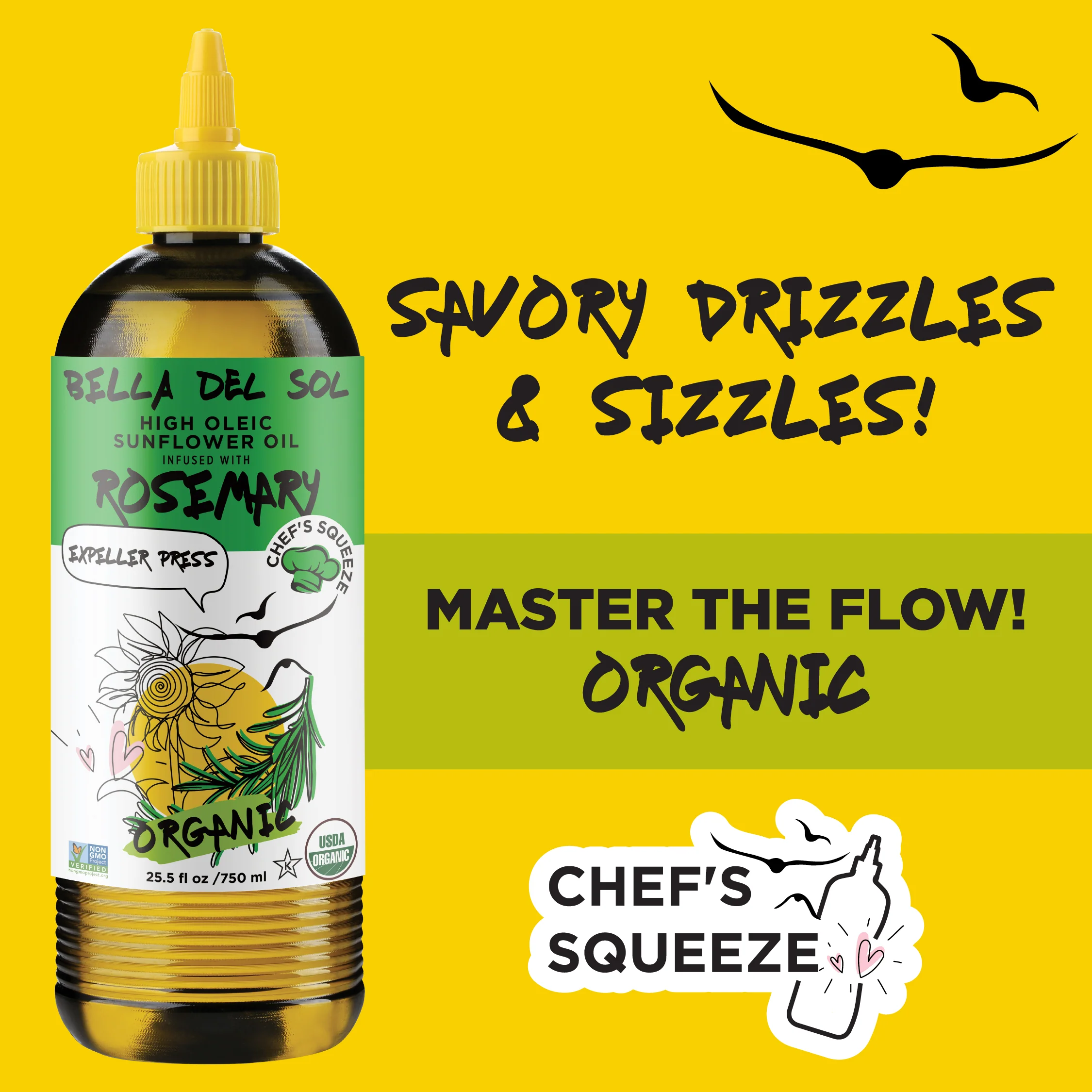 Bella Del Sol Squeezable Organic High Oleic Sunflower Oil Infused with Rosemary - Image 6