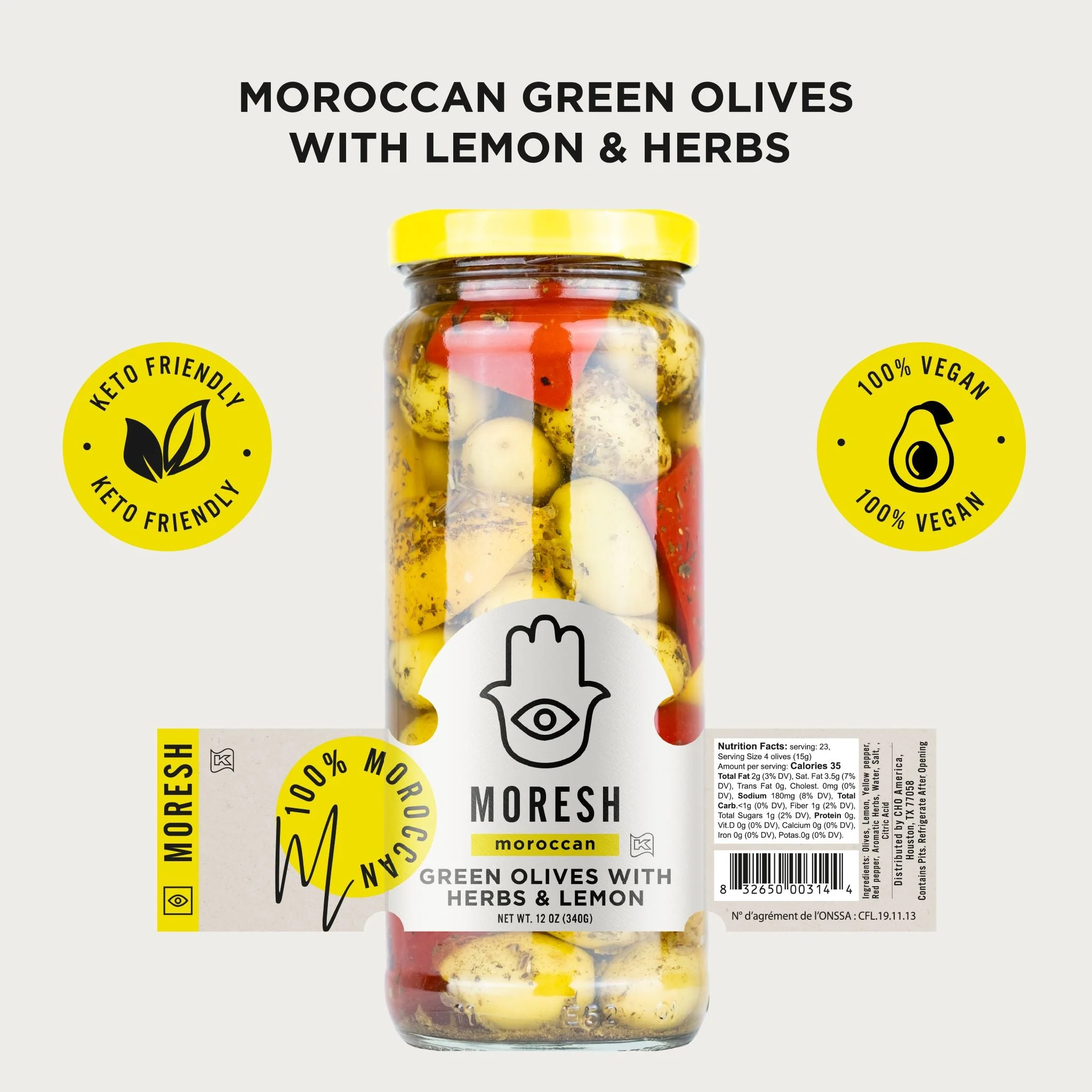 Moresh Green Olives with Herbs & Lemon - Image 3