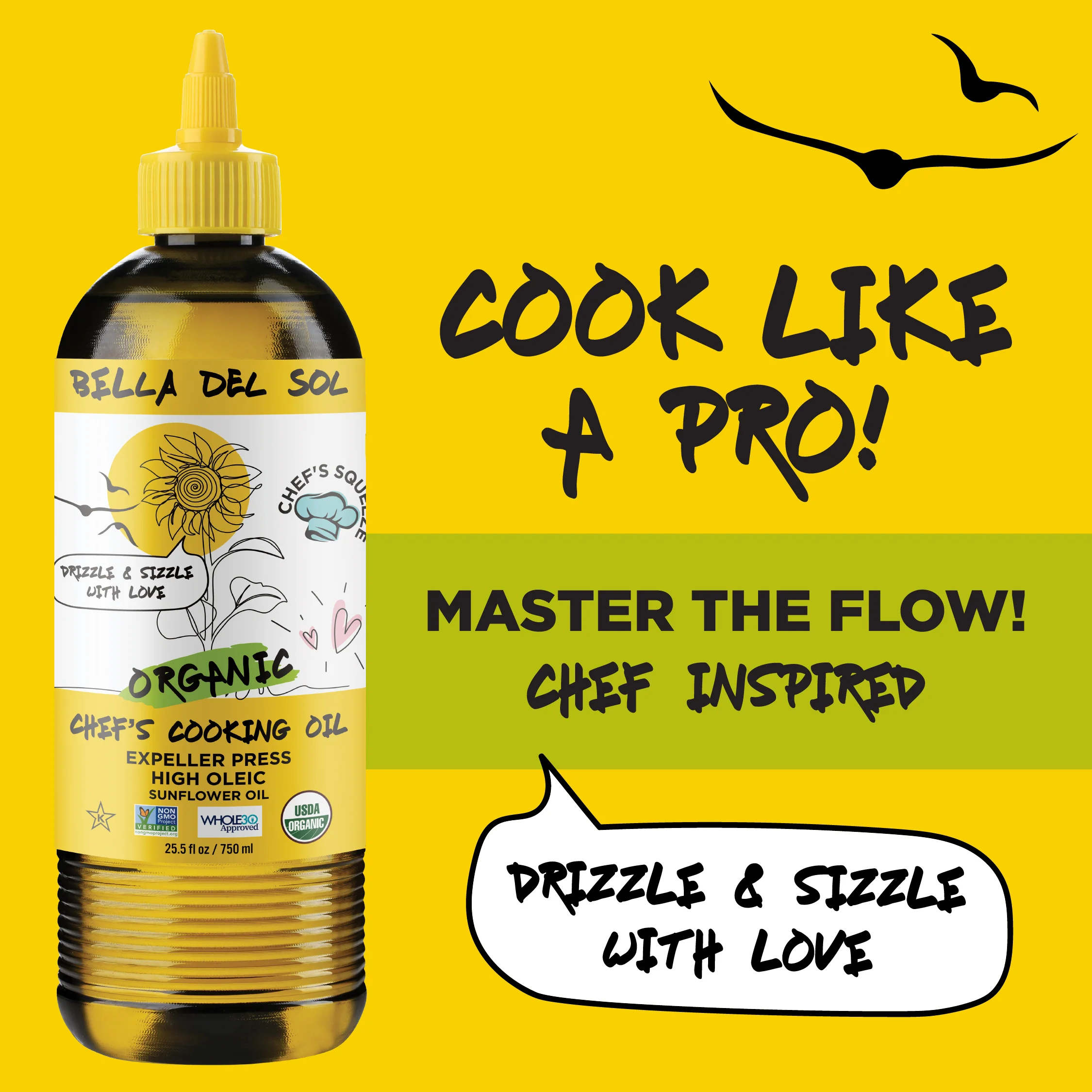 Bella Del Sol Squeezable Organic High Oleic Sunflower Oil - Image 6