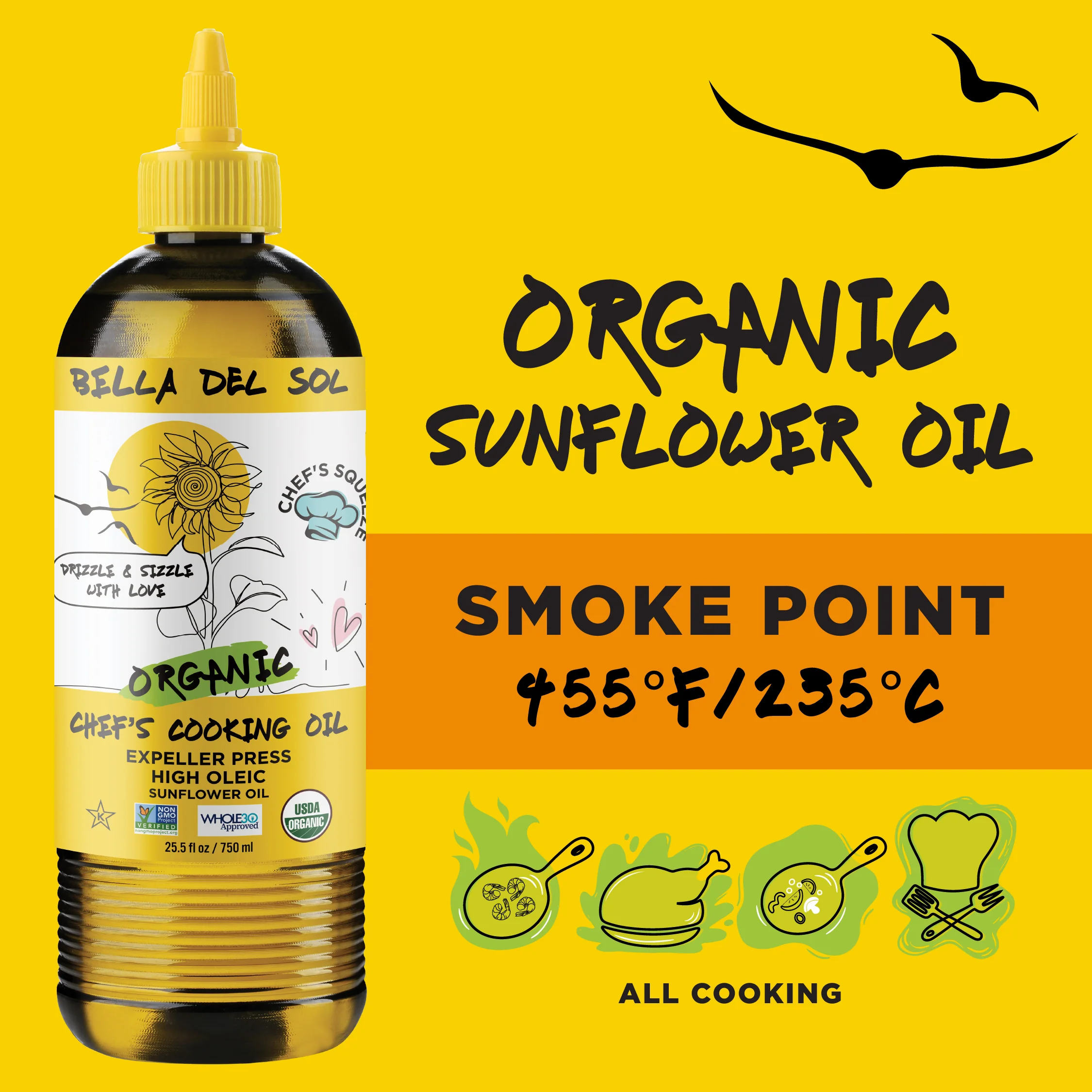 Bella Del Sol Squeezable Organic High Oleic Sunflower Oil - Image 9
