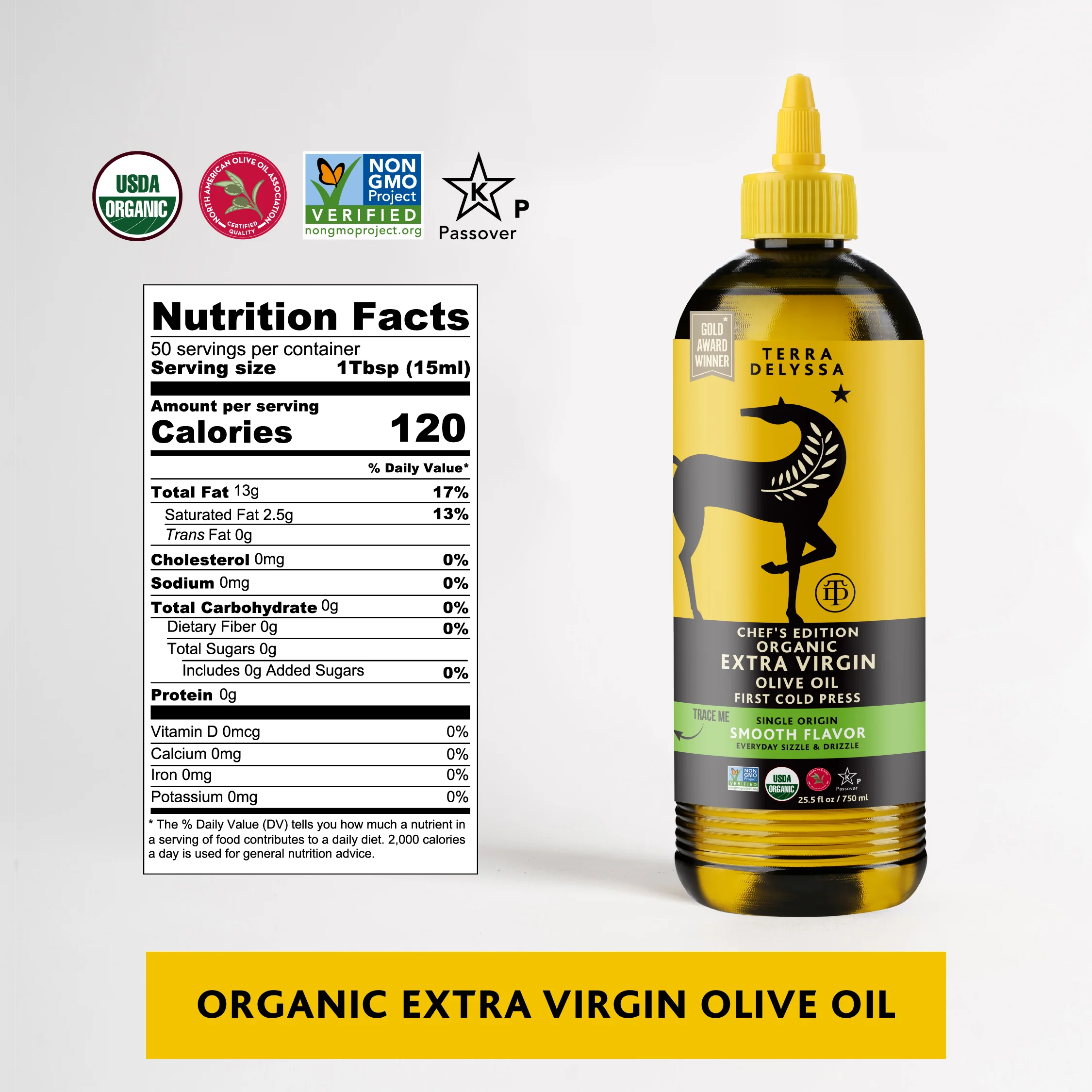 Terra Delyssa Organic Extra Virgin Olive Oil Squeeze Bottle - Image 9