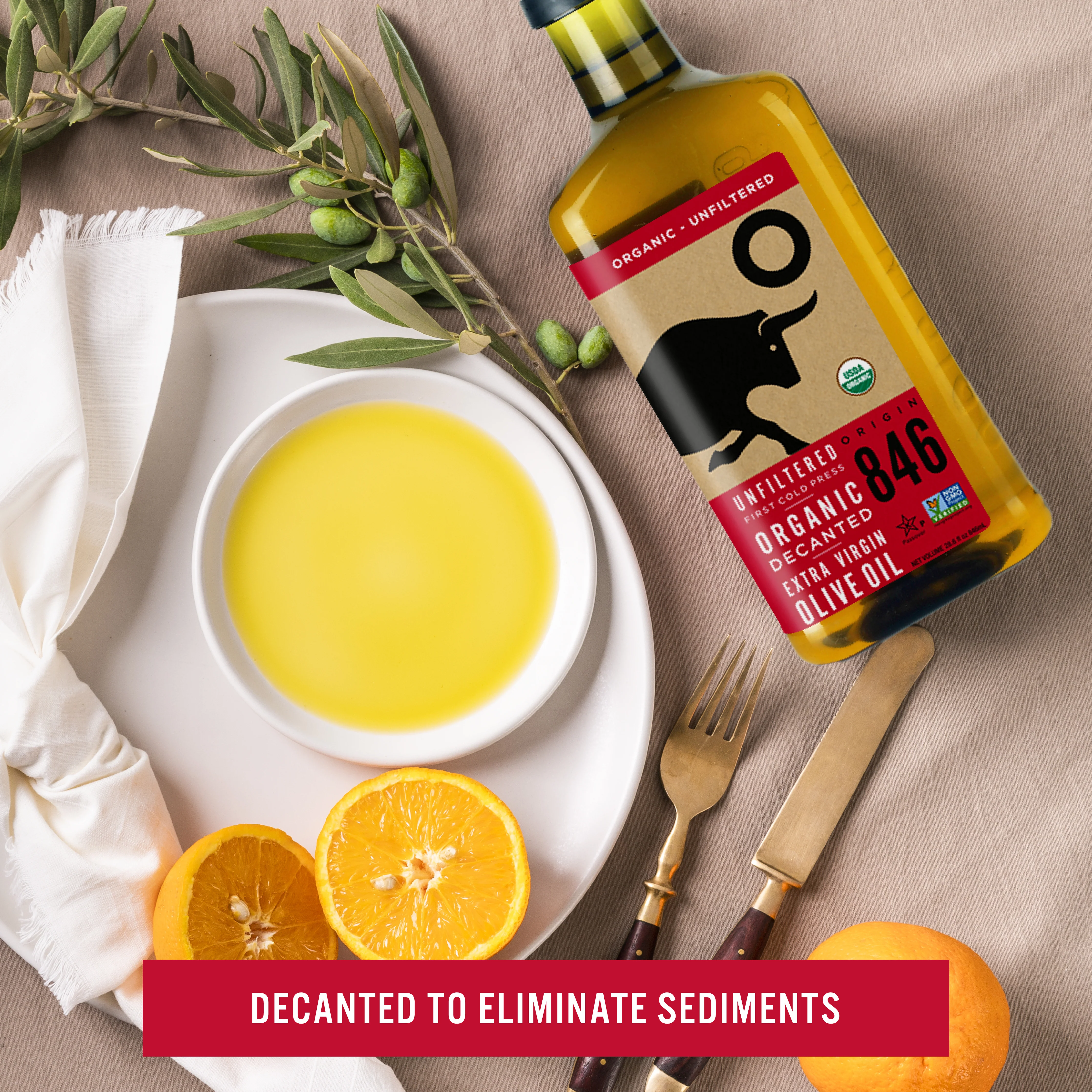 Unfiltered Organic Extra Virgin Olive Oil - Image 3